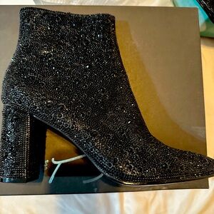 Betsey Johnson Rhinestone Cady boots